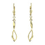 Gold earrings with diamond 14 karat
