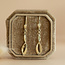Gold earrings with diamond 14 karat