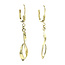 Gold earrings with diamond 14 karat