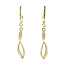 Gold earrings with diamond 14 karat
