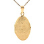 Gold medallion pendant 14 karat