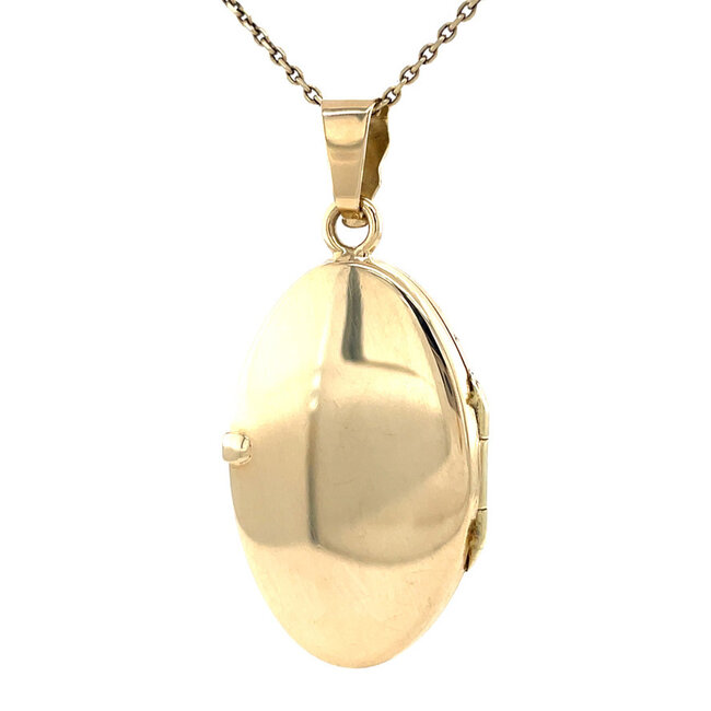 Gouden medaillon hanger 14 karaat