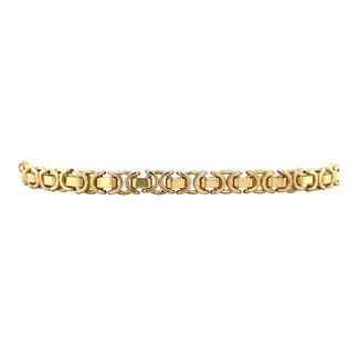 Gouden konings armband 19 cm
