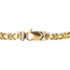 Gouden konings armband 19 cm 14 karaat