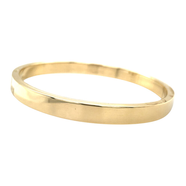 Gold smooth bangle 14 karat