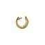 Gouden klapcreolen met diamant 14 krt