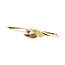 Gouden bangle met diamant 14 karaat