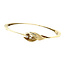 Gouden bangle met diamant 14 karaat