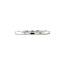 Weißgoldener Trauring mit Diamant 14 kt