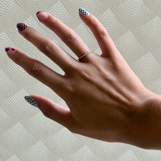 Goldener Ring mit Diamant 14 kt