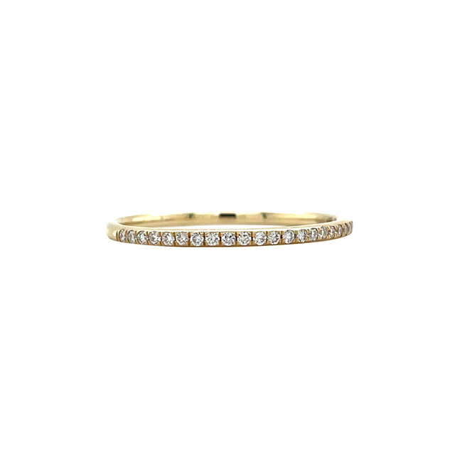Goldener Ring mit Diamant 14 kt