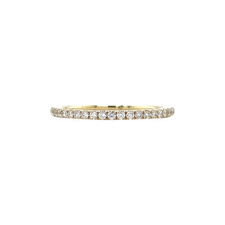 Gouden rijring met diamant 14 krt