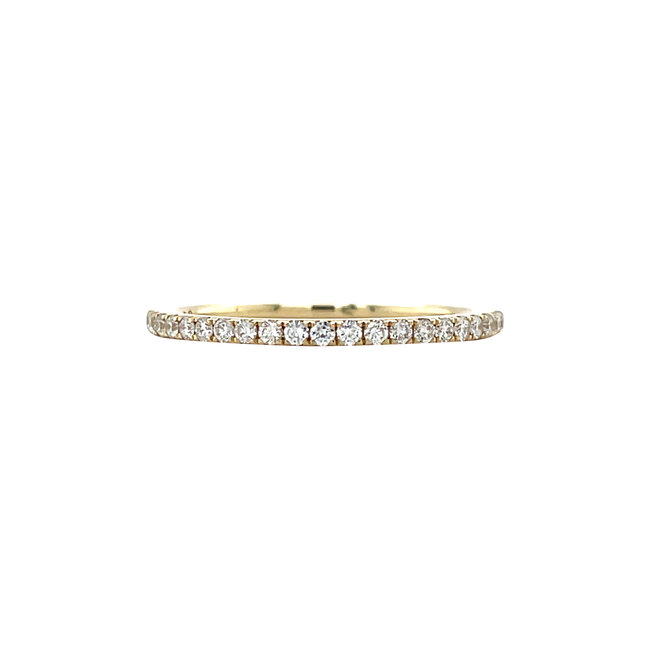 Gouden rijring met diamant 14 krt