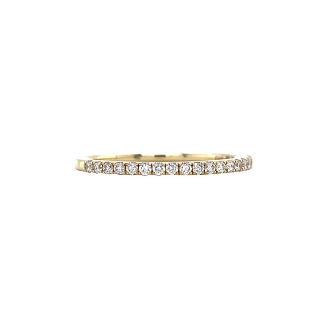 Goldener Ring mit Diamant 14 kt