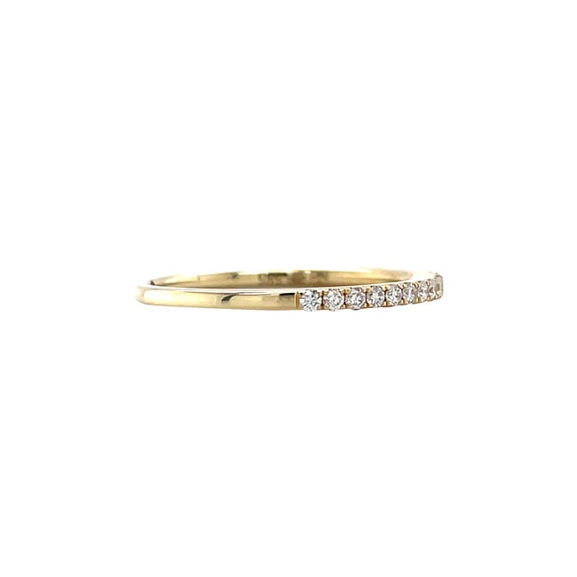 Goldener Ring mit Diamant 14 kt