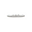 White gold row ring with diamond 14 kt