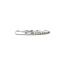 White gold row ring with diamond 14 kt