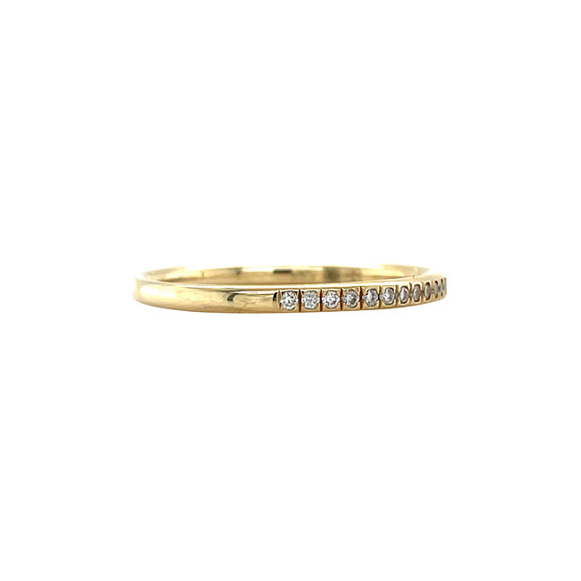 Goldener Ring mit Diamant 14 kt