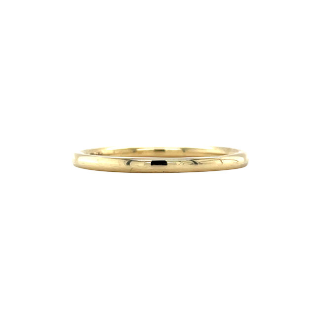 Gold row ring with diamond 14 kt