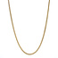 Goldene Gourmet-Halskette 52 cm 14 Karat