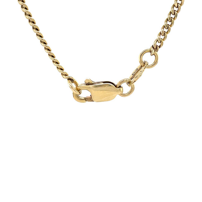 Gouden lengtecollier gourmet 52 cm 14 karaat