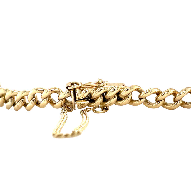 Golden gourmet bracelet 18.5 cm 14 karat