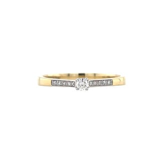 Gouden ring met diamant