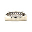 Weißgoldener Ring mit Diamant 18 Karat