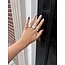 Weißgoldener Ring mit Diamant 18 Karat