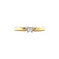 Gold solitaire ring with diamond 14 karat* new