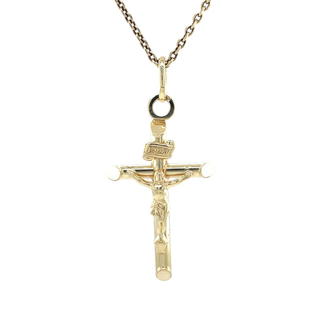 Gold cross pendant 14 karat