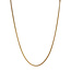 Gold snake necklace 46 cm 14 karat