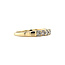 Gouden rijring met diamant 14 karaat