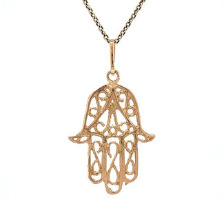 Gouden hanger Hamsa hand