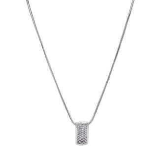 Witgouden collier met hanger