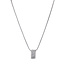 Weißgoldenes Collier mit Anhänger 43 cm
