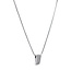 White gold necklace with pendant 43 cm