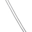 Weißgoldenes Collier mit Anhänger 43 cm