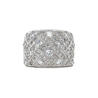 Witgouden ring met zirkonia