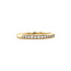 Geelgouden rail ring met diamant 14 krt