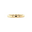 Geelgouden rail ring met diamant 14 krt