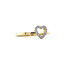 Gold heart ring with diamond 14 karat* new