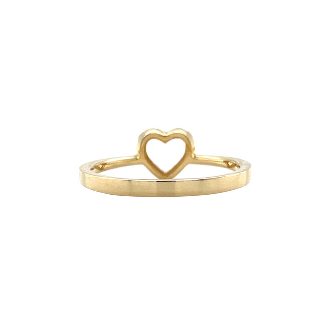 Gold heart ring with diamond 14 karat* new