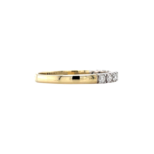 Gold memoire ring with diamond 14 karat* new