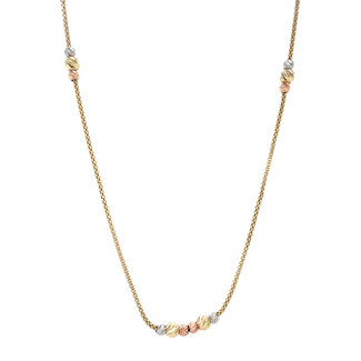 Tricolor goldene Halskette