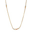 Tricolor goldene Halskette 58,5 cm 14 Karat