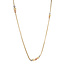 Tricolor goldene Halskette 58,5 cm 14 Karat