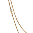 Tricolor goldene Halskette 58,5 cm 14 Karat