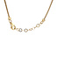 Tricolor goldene Halskette 58,5 cm 14 Karat