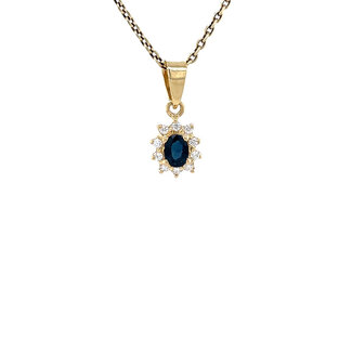 Gouden entourage hanger